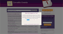 Desktop Screenshot of corvallisevents.com